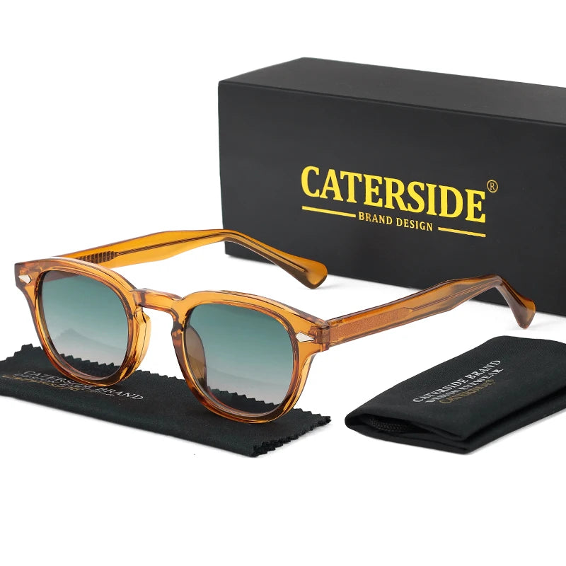 Gafas de Sol Retro Redondas CATERSIDE Unisex | Estilo Punk UV400 de Lujo