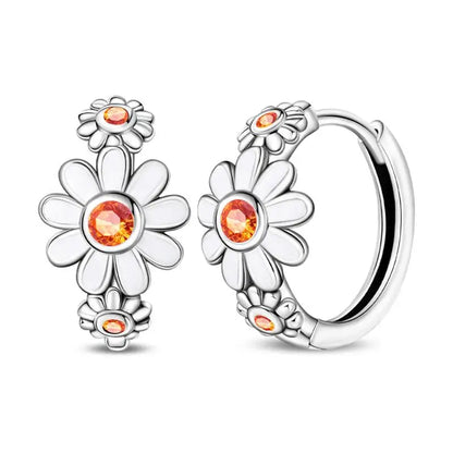 Aretes Primavera Plata 925 | Abeja, Flor y Mariposa | Aros Dobles Mujer