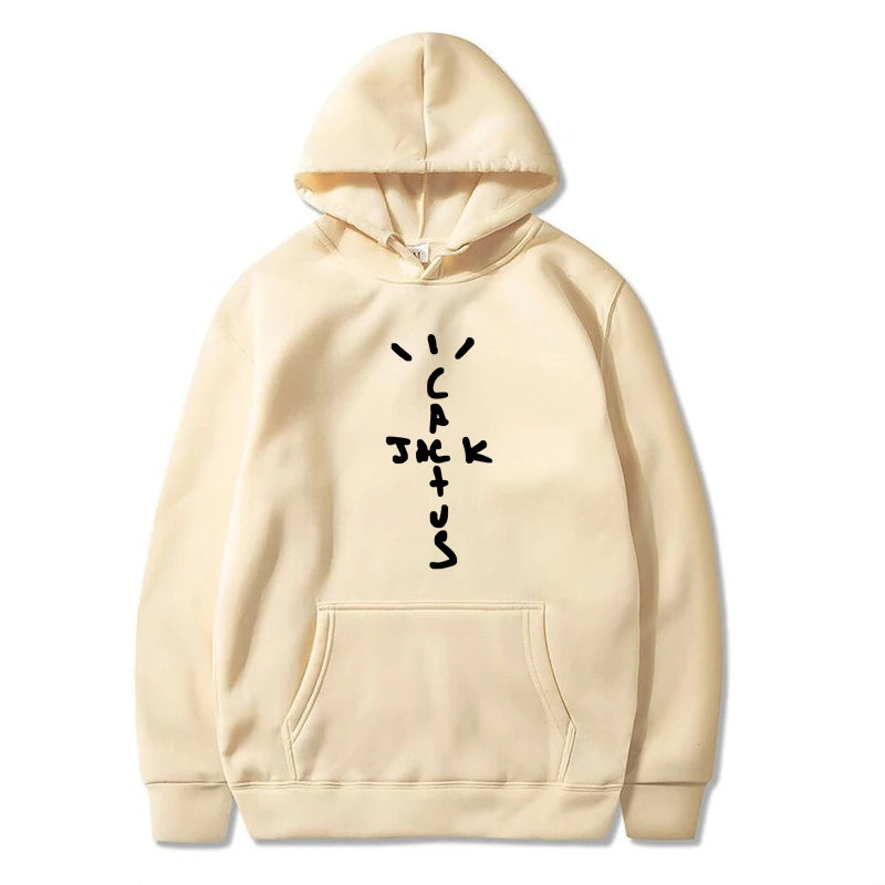 Hoodie Cactus Jack – Sudadera Unisex con Estampado Doble Cara, Moda Streetwear de Otoño