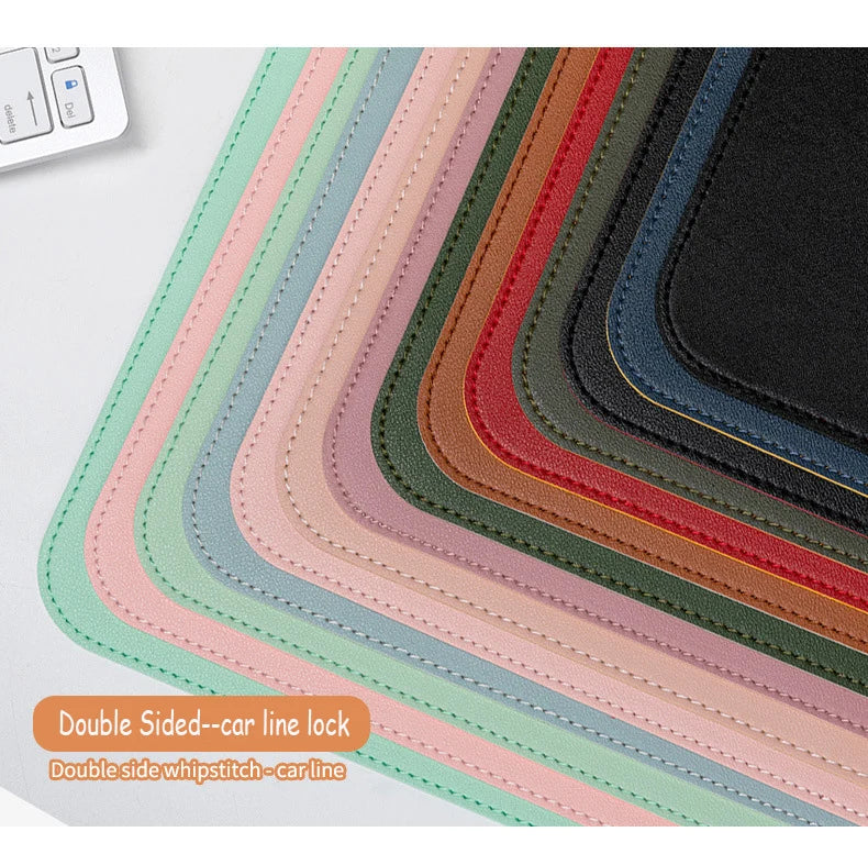 Alfombrilla de Ratón Blanca Grande – Mousepad Gaming Portátil Impermeable Antideslizante PU Suede para Escritorio y Teclado