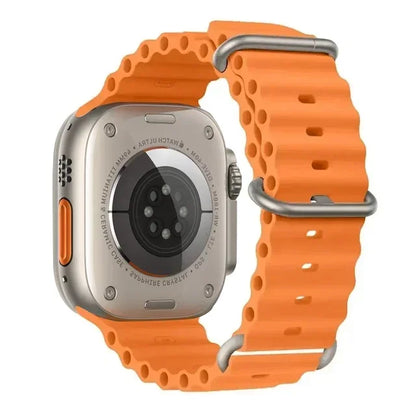 Correa Ocean Band Compatible con Apple Watch | Pulsera Deportiva Ajustable 49mm 45mm 44mm 41mm 40mm Series SE 3 6 7 8 9 10 Ultra