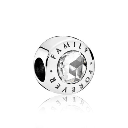 Charm Plata 925 Árbol de la Familia, Pluma, Copo de Nieve y Niño | Dijes Colgantes Compatibles con Pulseras Pandora
