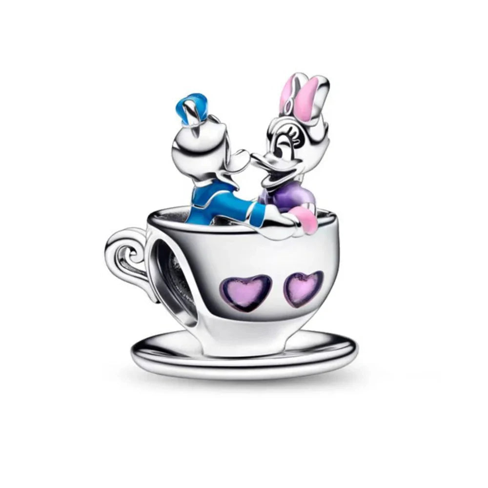 Charm Disney 100º Aniversario Mickey Mouse – Abalorios Princesa y Calabaza para Pulseras Originales Mujer