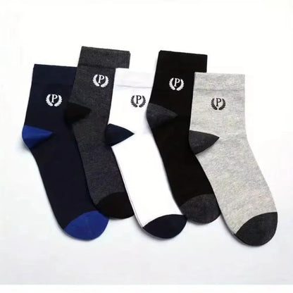 5 Pares de Calcetines para Hombre – Moda Vintage Deportiva | Calcetines Cálidos de Otoño e Invierno, Cómodos y Resistentes
