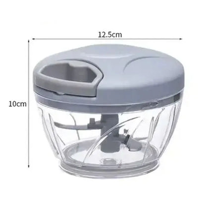 Triturador Manual de Cocina 4 en 1 | Picadora de Jengibre, Ajo, Verduras y Carne | Diseño Moderno y Minimalista