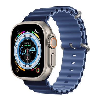 Correa Ocean de silicona para Apple Watch – Compatible Ultra 2, Series 10-5 (38mm-49mm)