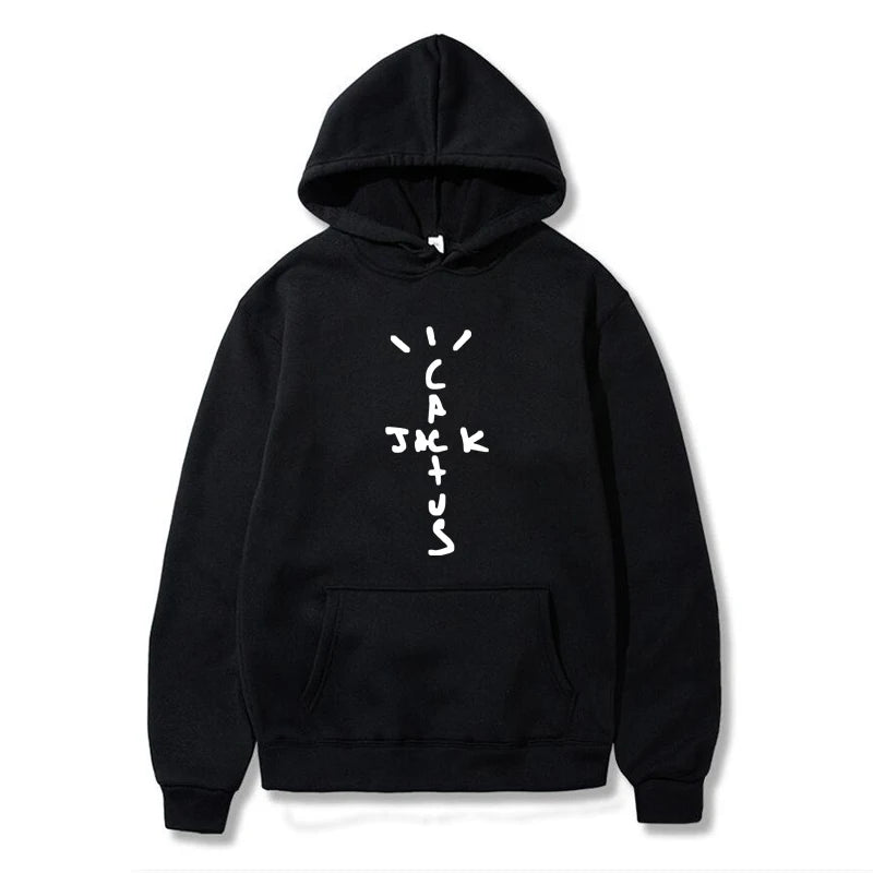 Hoodie Cactus Jack – Sudadera Unisex con Estampado Doble Cara, Moda Streetwear de Otoño