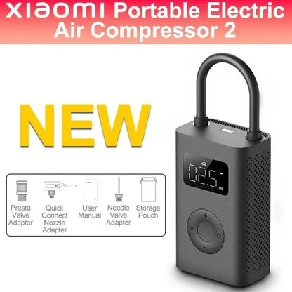 Xiaomi Mijia Air Pump 2 | Mini Compresor de Aire Portátil Eléctrico 150PSI con Carga Type-C y Luz LED