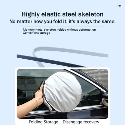 Parasol de Parabrisas Tipo Sombrilla para Coche – Protector Solar Plegable contra Rayos UV y Calor, Aislante Térmico para Verano