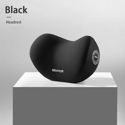 Cojín de Cuello y Lumbar para Coche con Espuma Viscoelástica | Almohada Ergonómica de Respaldo y Reposacabezas
