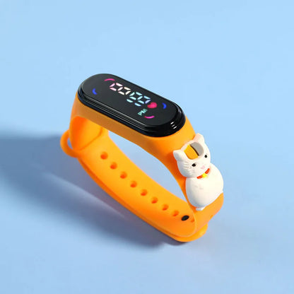 Reloj Infantil LED Deportivo | Pulsera Electrónica de Dibujos Animados para Niños y Niñas Impermeable