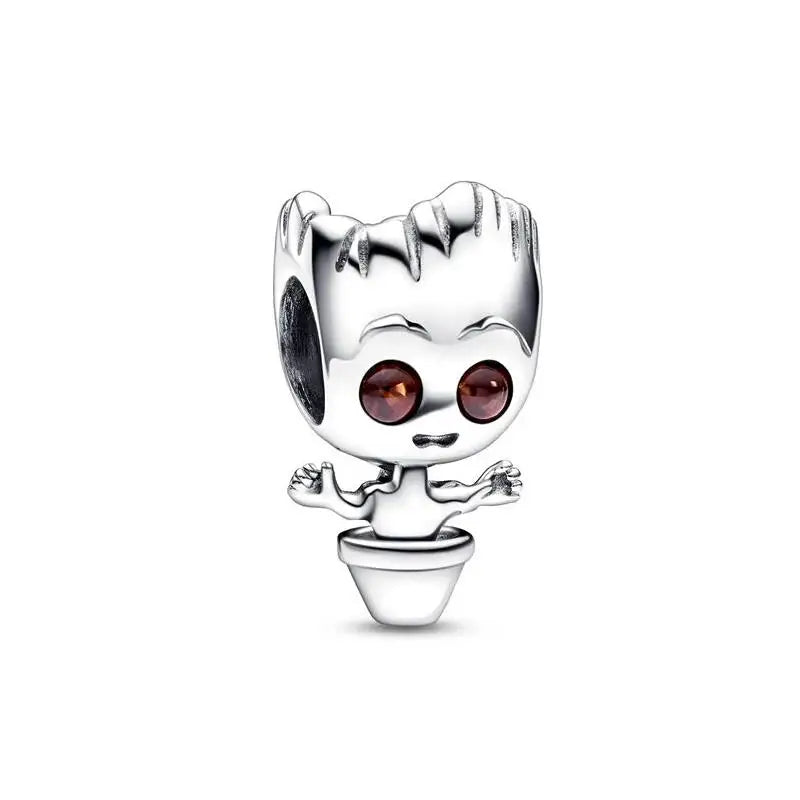 Charm Capitán América plata 925 – Abalorio de superhéroe para pulsera tipo Pandora