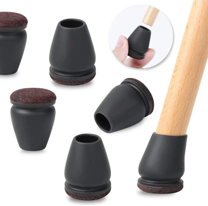 8PCS Protectores para Patas de Silla con Fieltro Grueso – Fundas de Silicona Antideslizantes para Muebles
