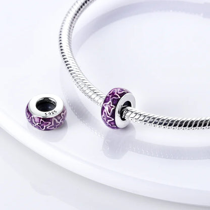Charm de Plata 925 Araña, Mariposa y Zirconia – Abalorios Brillantes para Pulseras Originales 3mm
