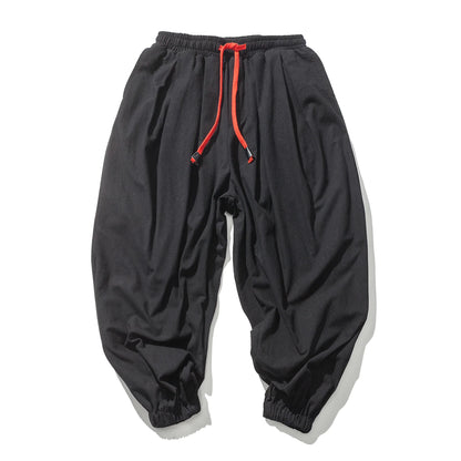 Pantalones Harem Hombre 2025 | Lino Suelto Oversize Estilo Chino Casual