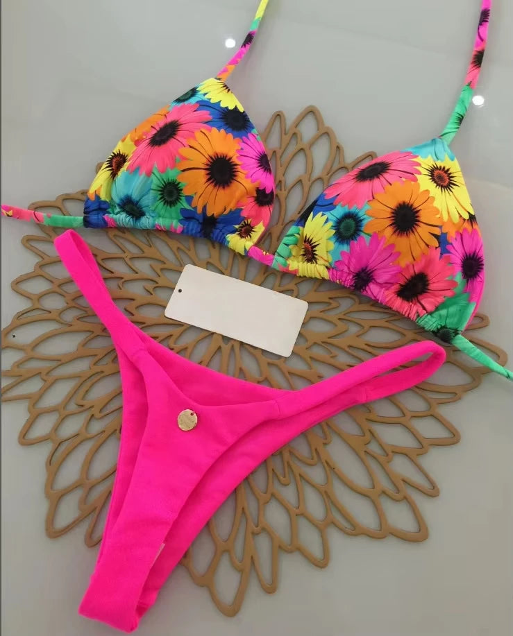 Bikini Mujer Leopardo Sexy | Traje de Baño Tanga Swimwear Playa Verano