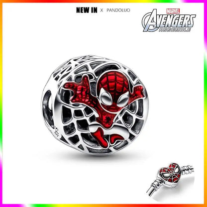 Charm Marvel Disney en Plata 925 – Abalorios Captain America, Wolverine y Deadpool para Pulsera Original Mujer