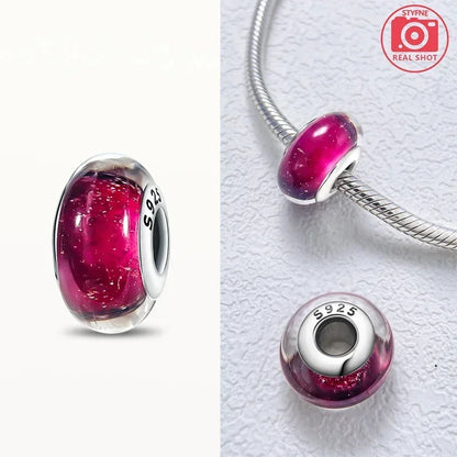 Cuenta Murano en Plata 925 | Beads de Vidrio de Colores para Pulsera Pandora Original