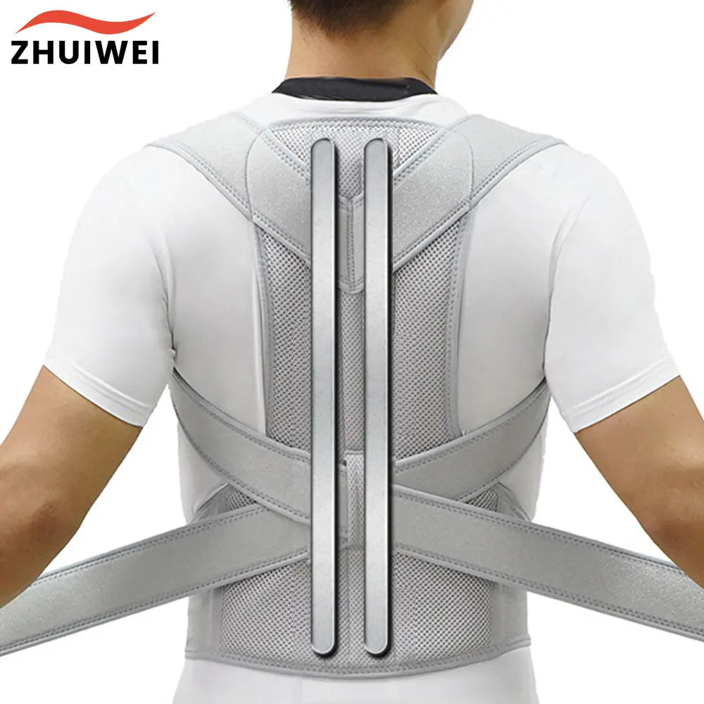 Corrector de Postura Ajustable para Hombres y Mujeres | Faja Lumbar y de Hombros con Soporte para Espalda y Escoliosis