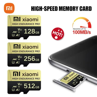 Xiaomi Micro SD TF Card 128GB 256GB 512GB 1TB 2TB – Tarjeta de Memoria de Alta Velocidad con Adaptador