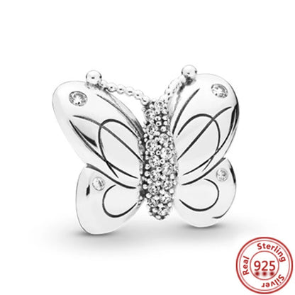 Charm perrito y huesito de plata 925 – Abalorio estilo sorpresa para pulsera tipo Pandora, joyería DIY romántica