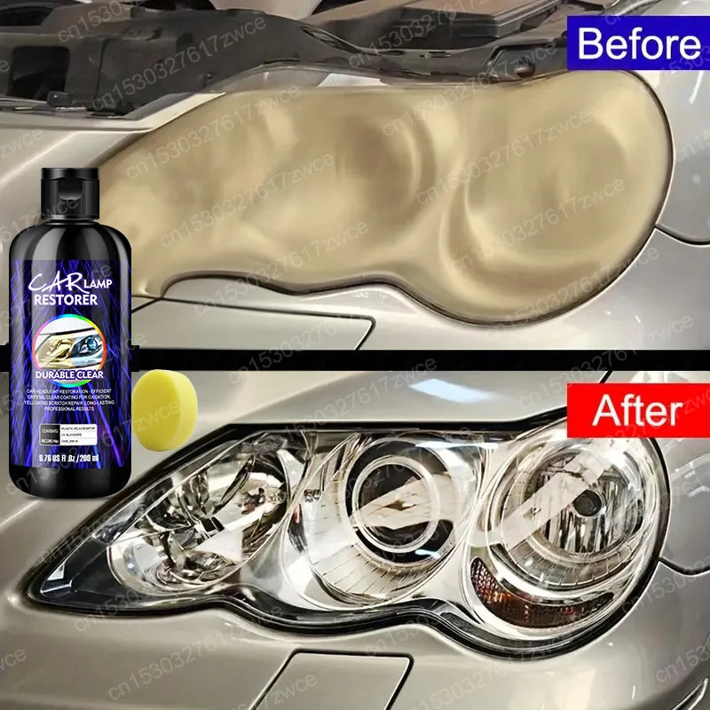 Kit Restauración de Faros Coche 30ml-300ml | Pulimento Eliminador de Rayones, Amarillamiento y Oxidación | Líquido Pulidor Lentes
