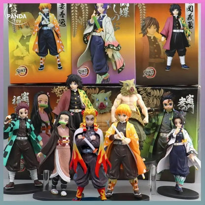 Figura Demon Slayer Anime – Kamado Tanjirou, Zenitsu y Nezuko | Figuras PVC Kimetsu no Yaiba Coleccionables