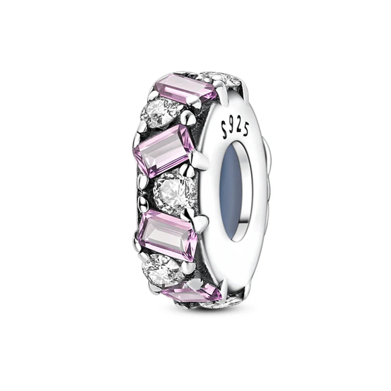 Charm de Plata 925 Araña, Mariposa y Zirconia – Abalorios Brillantes para Pulseras Originales 3mm