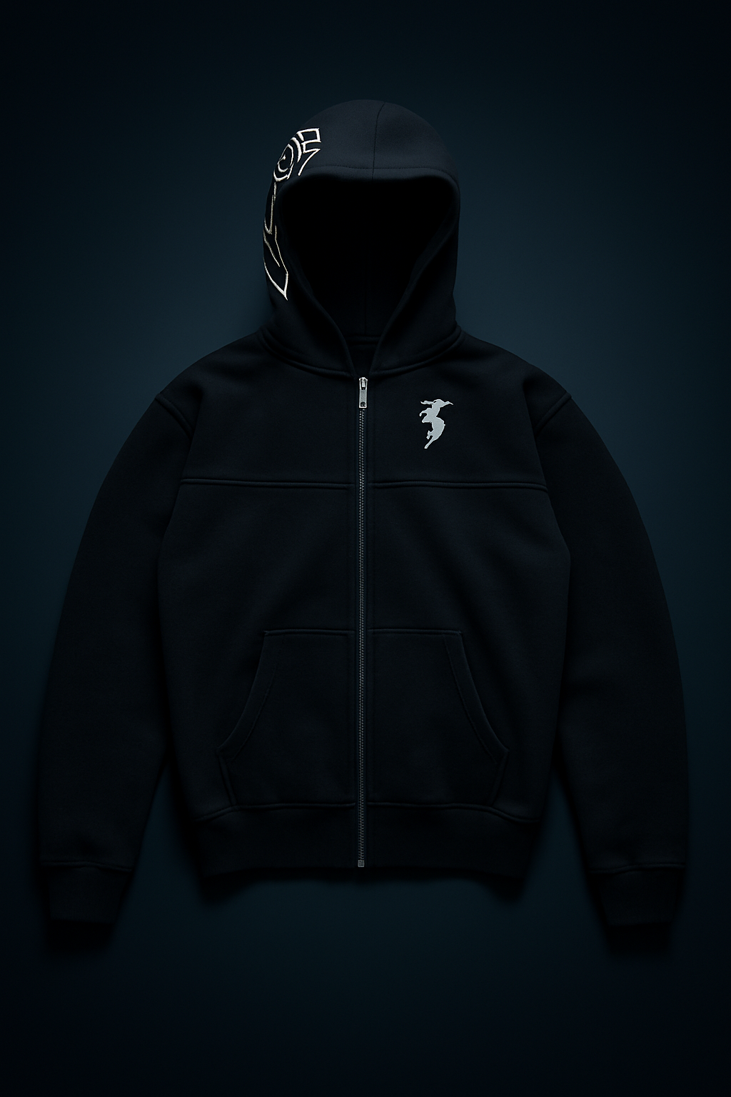 Hoodie Oversize con Bordados Gráficos – Sudadera Unisex Estilo Streetwear Y2K Harajuku Hip Hop Retro Gótica Rock