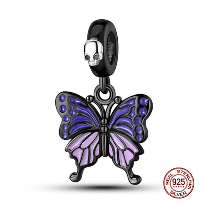 Charm Mariposa de Plata 925 | Dije para Pulsera o Collar 3mm Mujer Joyería Fina