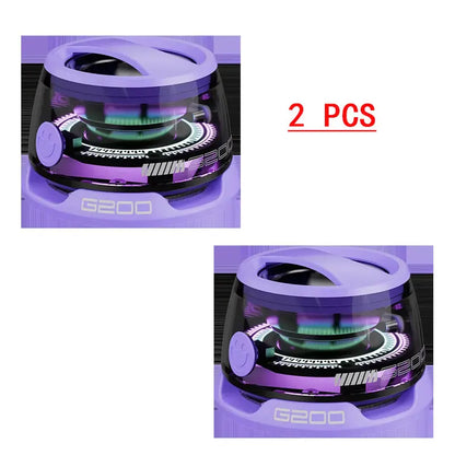 Altavoz Bluetooth Portátil G200 con Luces RGB – Mini Parlante Inalámbrico con Imán, 7H Reproducción, Soporte para Teléfono