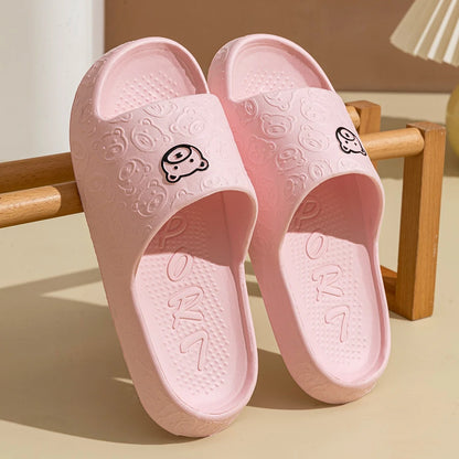 Sandalias Unisex Verano Antideslizantes | Slippers con Estampado de Osito para Casa, Baño y Dormitorio - Suaves y Cómodas