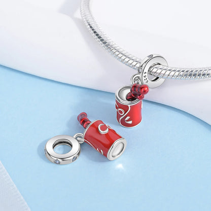 Charm Comida Divertida en Plata 925 – Café, Pastel, Frutas, Hamburguesa y Papas | Compatible Pandora 2025