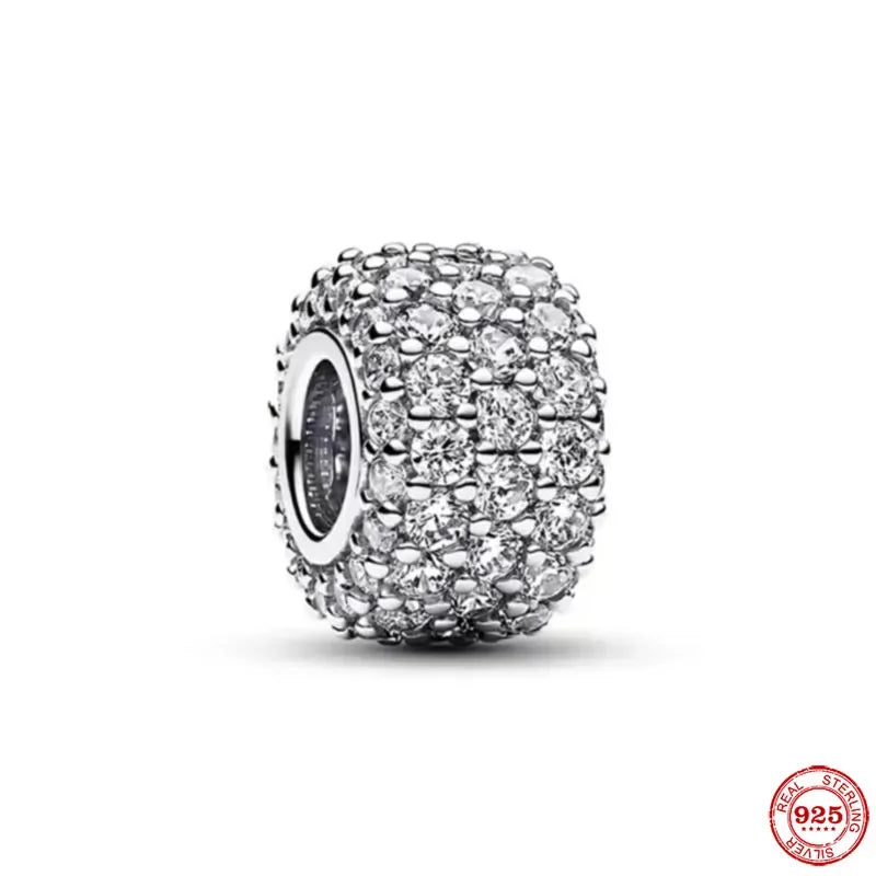 Charm Plata 925 Colgante Colorido Sol Luna Estrellas | Dije Compatible Pandora Pulsera y Collar Mujer