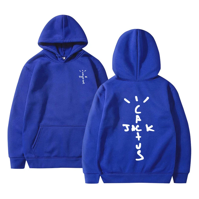 Hoodie Cactus Jack – Sudadera Unisex con Estampado Doble Cara, Moda Streetwear de Otoño