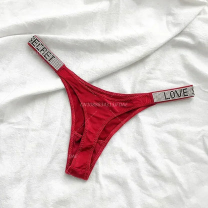 Tanga Mujer 2025 | Lencería Sexy con Rhinestones y Push-Up