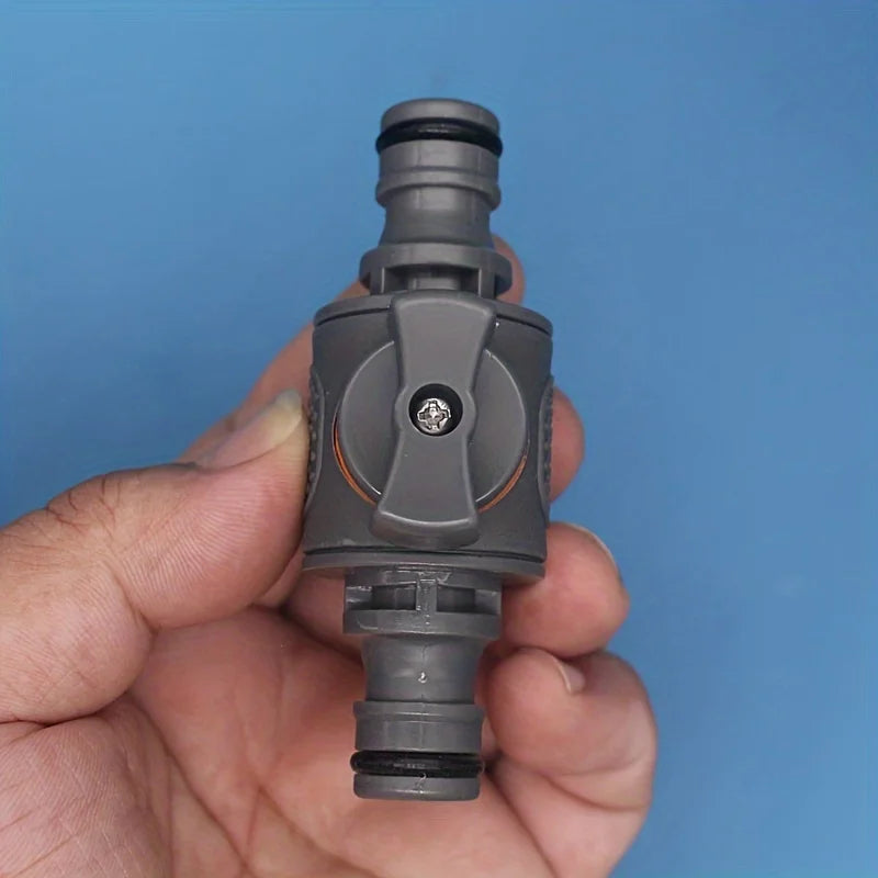 1/2/3Pcs Plastic Garden Hose Quick Connect Valve Set - Universal Thread Ball Valve Switch for Car Wash and Pipe Repair