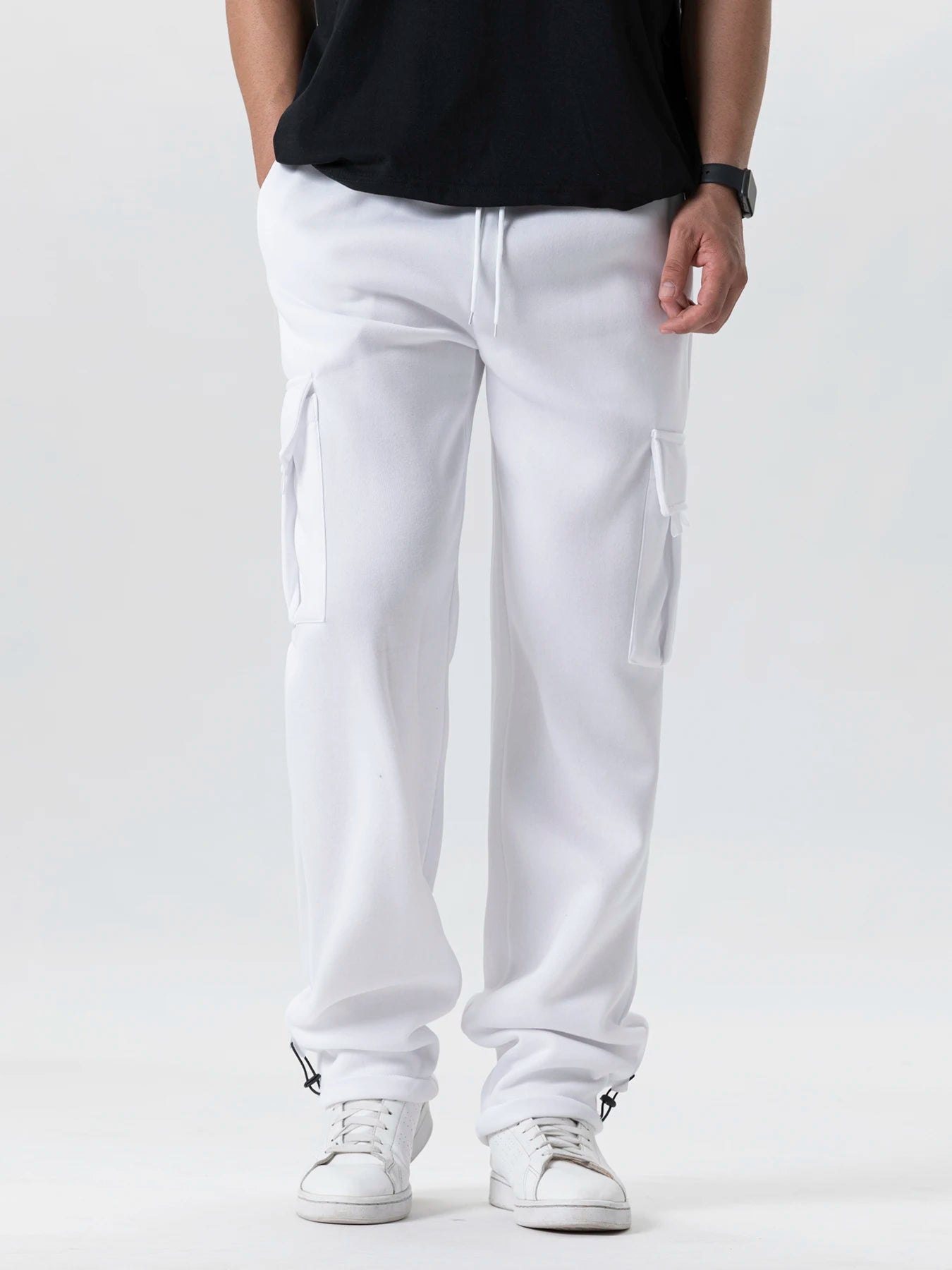 Pantalón Jogger Hombre Oversize | Sweatpants Deportivos Streetwear con Múltiples Bolsillos