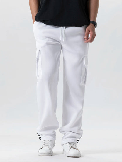 Pantalón Jogger Hombre Oversize | Sweatpants Deportivos Streetwear con Múltiples Bolsillos