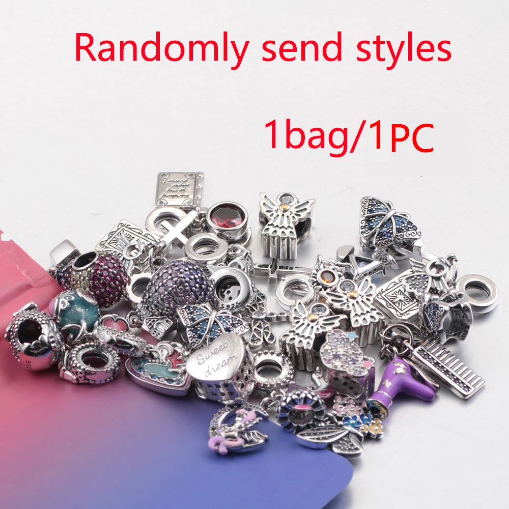 Charm Sorpresa Dopamina de Plata 925 | Dijes Cartoon Estilo Aleatorio para Pulseras DIY