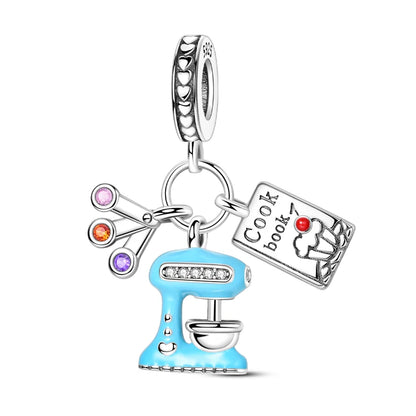 Charm de Plata S925 Hamster, Terrier y Princesa – Abalorios Brillantes para Pulseras Originales 3mm