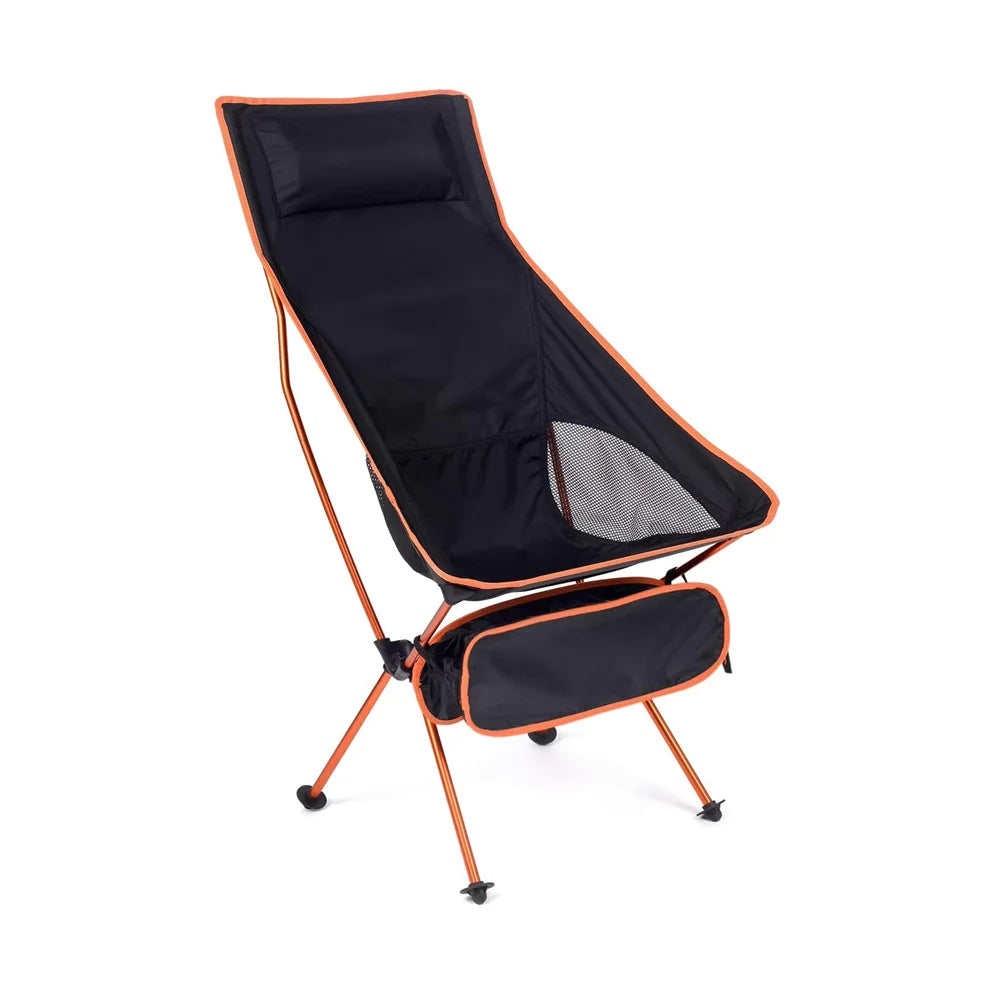 Silla Plegable Ultraligera – Portátil de Aluminio y Nylon para Camping, Pesca y Jardín