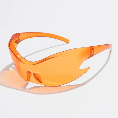 Gafas de Sol Deportivas Y2K Unisex | Estilo Punk de Lujo Una Pieza UV400 Hip Hop Ciclismo