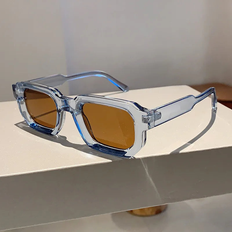 Gafas de Sol Rectangulares Vintage Unisex | Retro UV400 Estilo Lujo para Hombre y Mujer