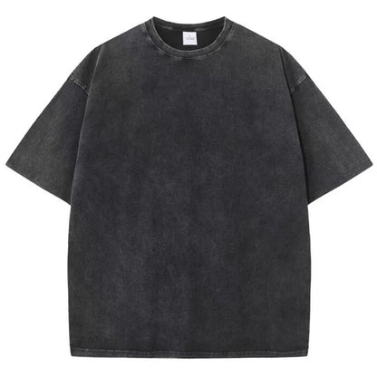 Camiseta Unisex 2025 | Estilo Americano Retro Oversize con Acabado Lavado