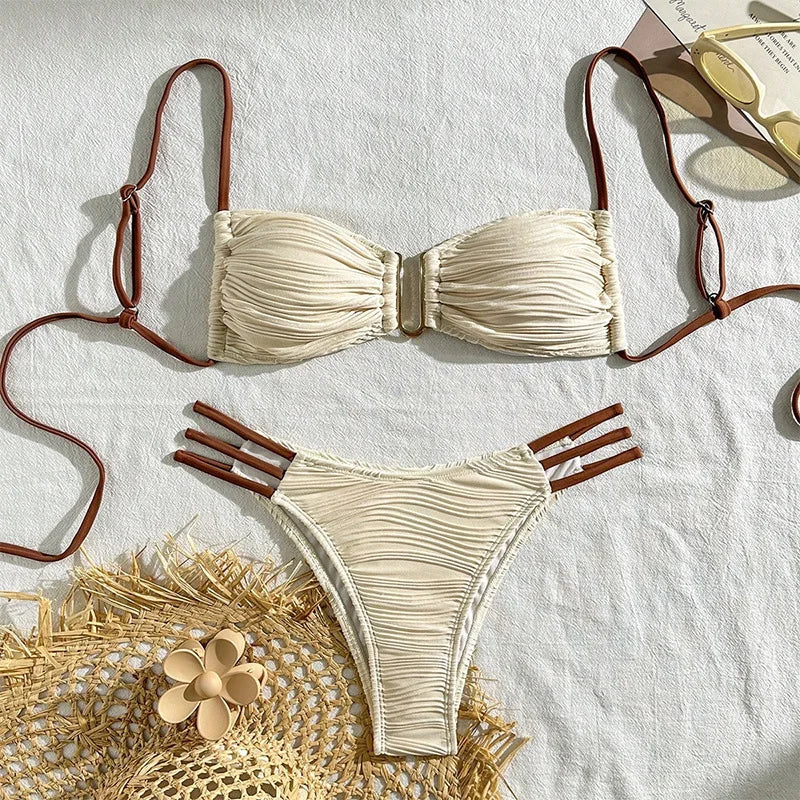 Bikini Sexy Mujer 2025 | Push-Up Brasileño 2 Piezas Playa y Piscina
