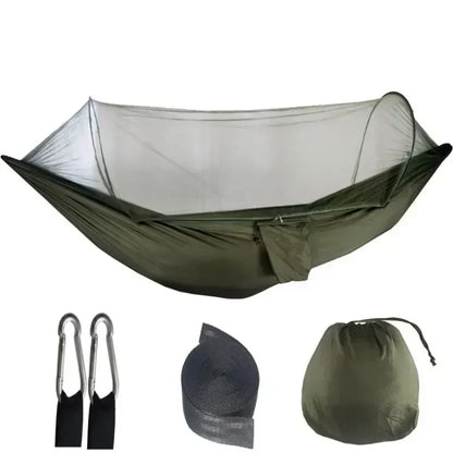Hamaca de Camping con Mosquitera – Ligero de Tela Paracaídas 250x120 cm