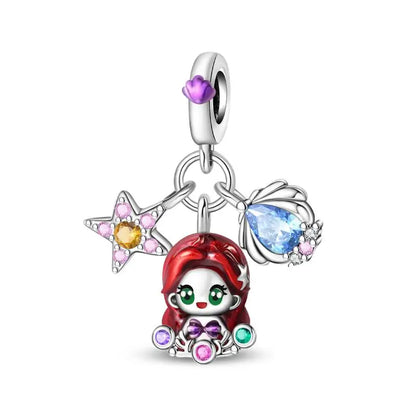 Charm Espejo Mágico Princesa Ángel Rosa en Plata 925 – Beads Compatibles Pandora Mujer Joyería DIY