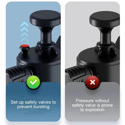 Pulverizador de Espuma Transparente 2L | Manual a Presión para Lavado de Autos y Limpieza