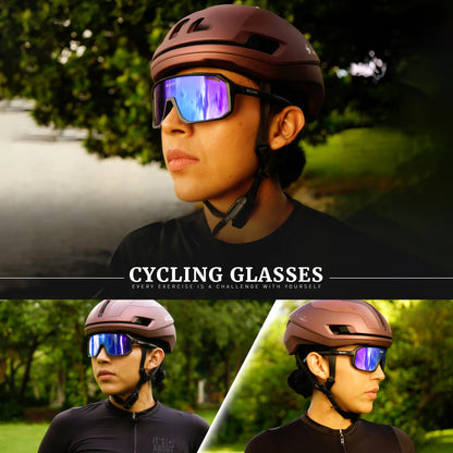SCVCN Gafas de Ciclismo Deportivas | Lentes de Policarbonato HD | Protección UV400 | Antideslizantes y Ergonómicas para Hombres y Mujeres
